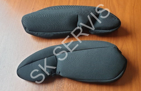 Ochranný potah loketní opěrky PRAVÉ a LEVÉ ruky - černý antracit (pro šířku cca 60 x délku 380 mm) (1)