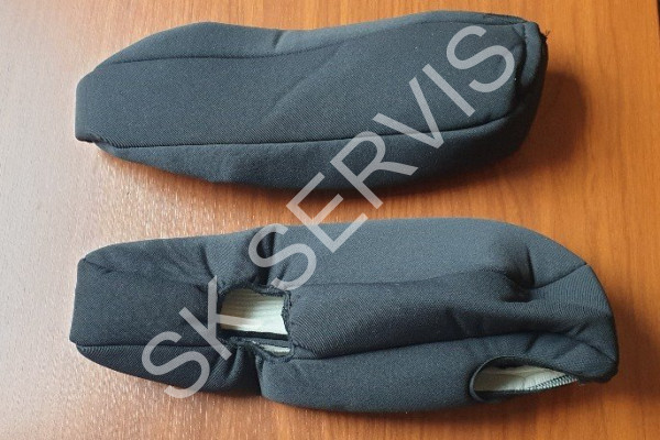 Ochranný potah loketní opěrky PRAVÉ a LEVÉ ruky - černý antracit (ŠÍŘKA cca 80 x délka 380 mm) (4)