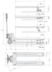 Paletový vozík BT LHM230