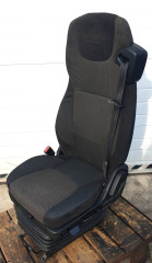 Sedadlo řidiče ISRI DAF - vzduchová sedačka po opravě pro nákladní automobily i autobusy - lyžiny 220 mm, ovladače vlevo