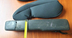 Ochranný potah loketní opěrky PRAVÉ a LEVÉ ruky - černý antracit (pro šířku cca 60 x délku 380 mm) (5)